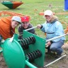 32 Volunteers Saturday, 20 Sunday to pre-assemble playground equipment