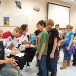 Oil Kings players visit students at Tofield School