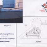 “Fill 100 Envelopes” fundraiser for planter on Holden’s main street