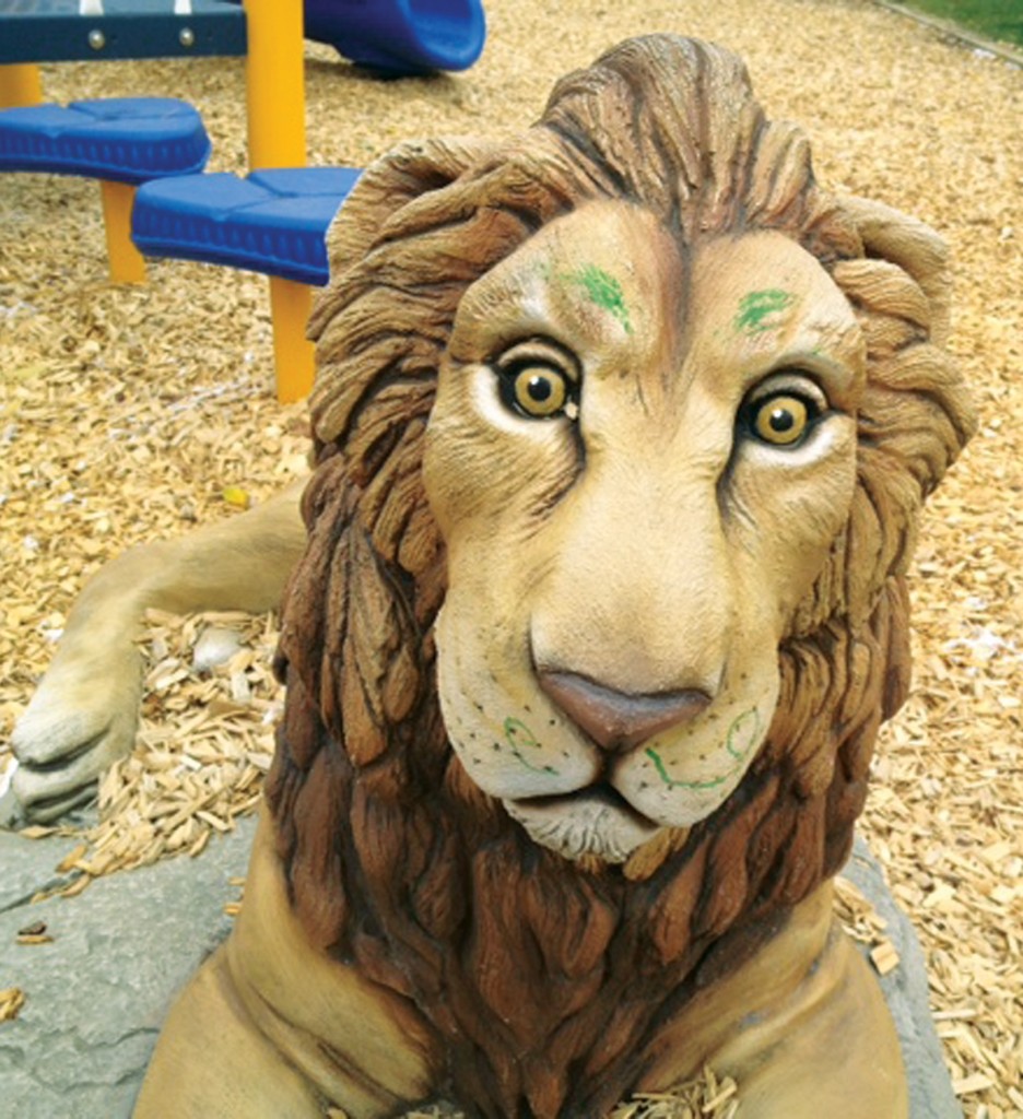 New Lions playground damaged by graffiti vandals