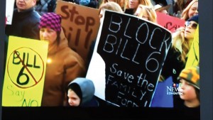 Bill 6-Protest