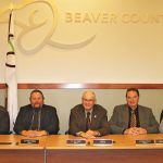 New county council sworn-in – Reeve Jim Kallal, Deputy Reeve Barry Bruce and Acting Reeve Gene Hrabec