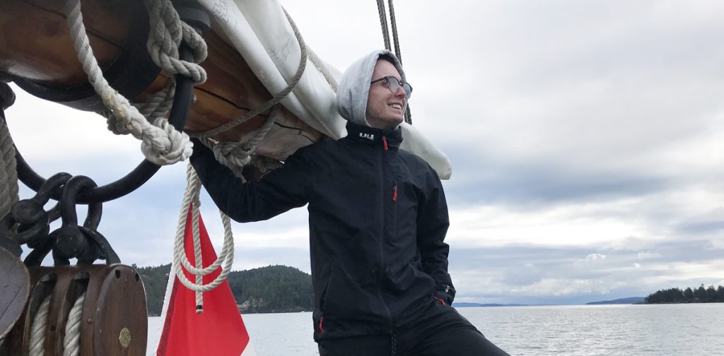 Ryley Cadet Travis Luscombe enjoys time aboard Pacific Grace