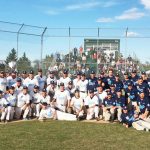 Local resident Mike LeClaire participates in the world’s longest ball game