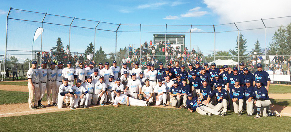 Local resident Mike LeClaire participates in the world’s longest ball game