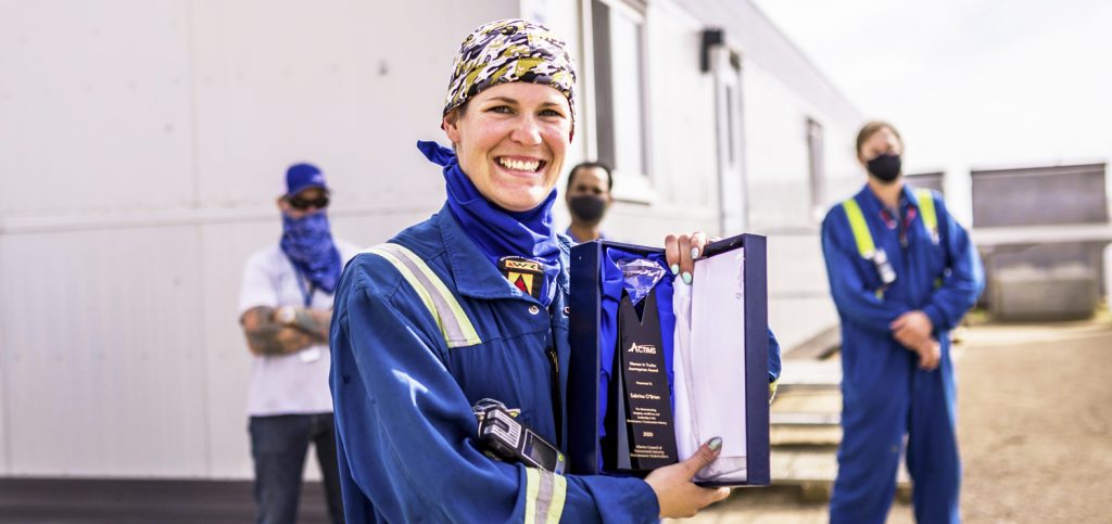 Tofield’s Sabrina O’Brien wins  national award for top journeyman