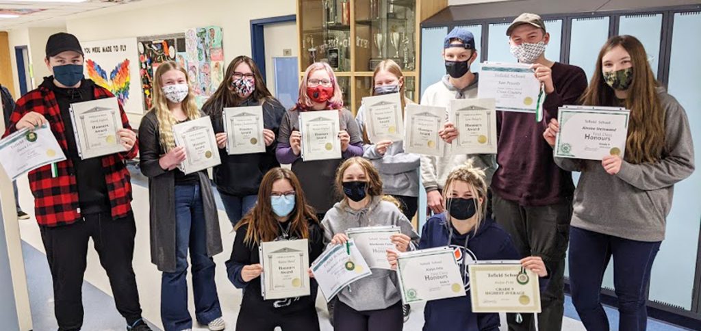 Tofield School students awarded Athletic and Academic Awards