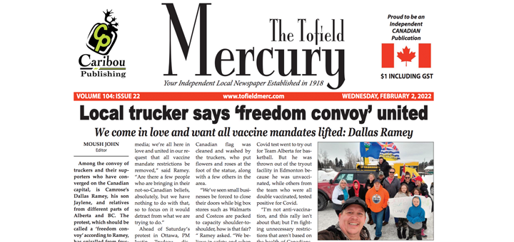 Local truckers say ‘freedom convoy’ united – grab this week’s MERCURY!
