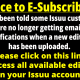 Notice to E-Subscribers: