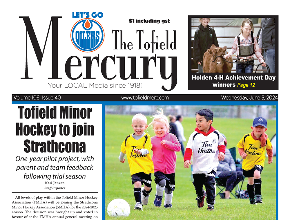 Tofield Minor Hockey on the move – the June 5 Mercury is out now!