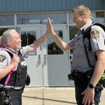 Leduc officers join forces to share back-to-school safety tips